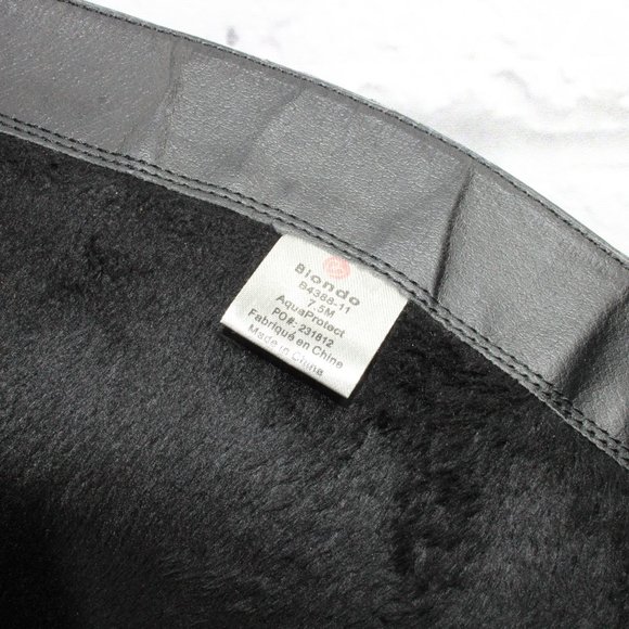 Blondo Black Leather Side Zipper Aqua Protect Tall Riding Boots Size 7.5 Medium - Picture 8 of 10